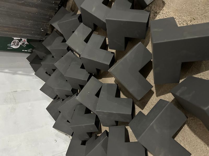 Metal corner 98x98x3mm for gazebos and pergolas