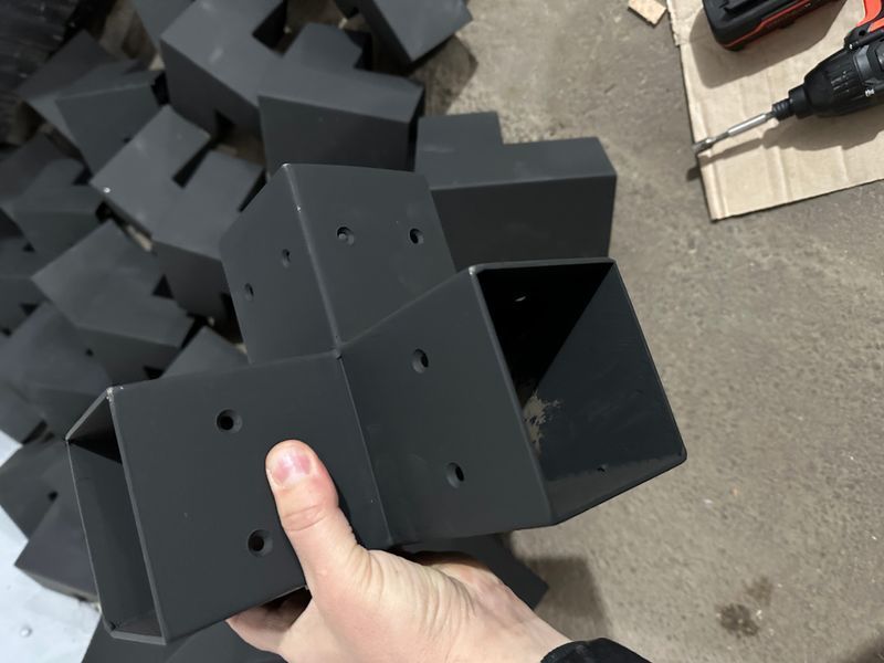 Metal corner 98x98x3mm for gazebos and pergolas