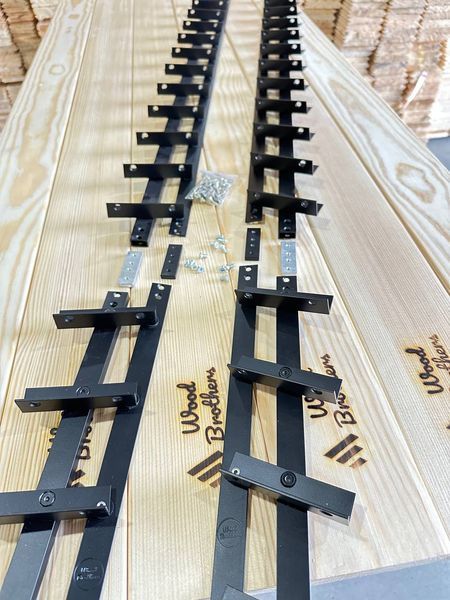 REINFORCED aluminum mechanism for rotary street blinds "Wood Brothers Light Black" 1m