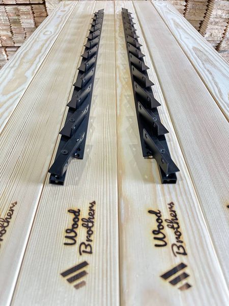 REINFORCED aluminum mechanism for rotary street blinds "Wood Brothers Light Black" 1m