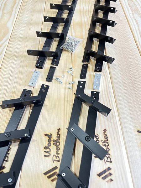 Механізм ПОСИЛЕНИЙ алюмінієвий для поворотних вуличних жалюзі "Wood Brothers Лайт Блек" 0,5м Механізм для поворотних вуличних жалюзі "Wood Brothers Лайт Блек" 0,5м фото