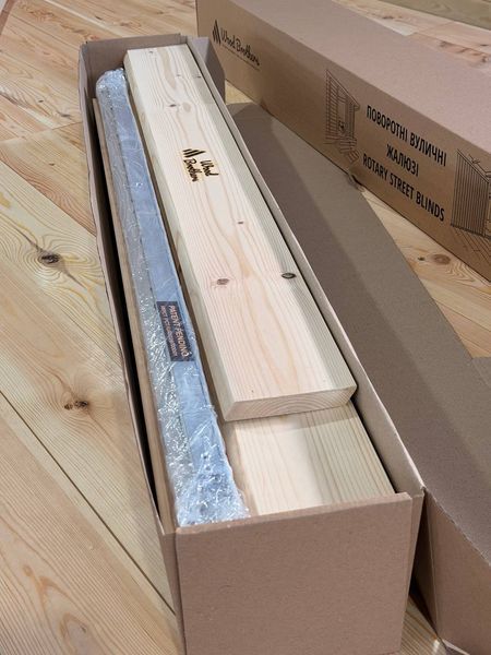 Комплект двосторонніх вуличних жалюзі Wood Brothers FSP -1м2 two-sided 1м2 фото