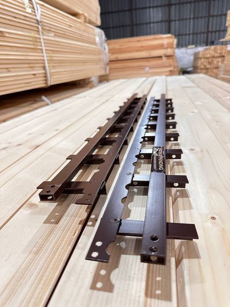 TWO-SIDED REINFORCED mechanism for rotary street blinds "Wood Brothers Two-sided Brown" 1m