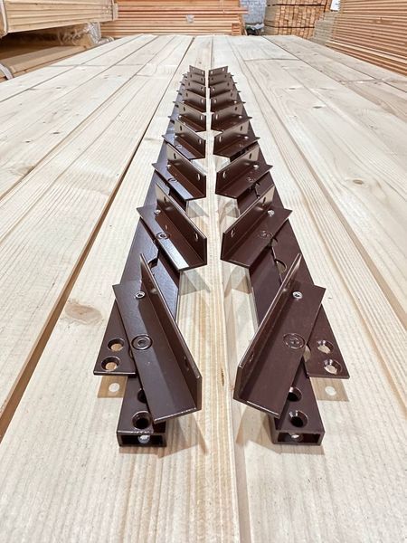 TWO-SIDED REINFORCED mechanism for rotary street blinds "Wood Brothers Two-sided Brown" 1m