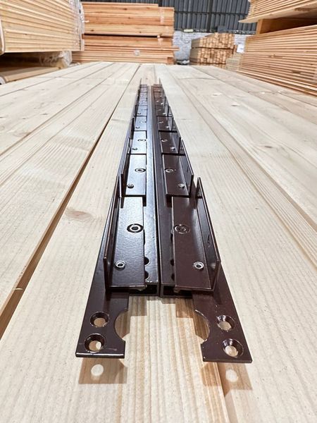 TWO-SIDED REINFORCED mechanism for rotary street blinds "Wood Brothers Two-sided Brown" 1m