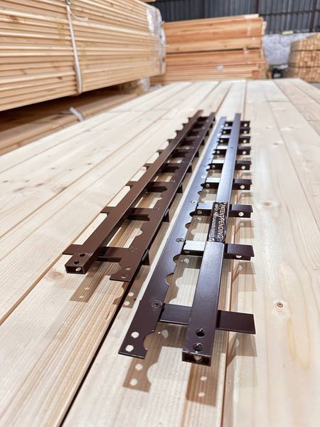 TWO-SIDED REINFORCED mechanism for rotary street blinds "Wood Brothers Two-sided Brown" 1m