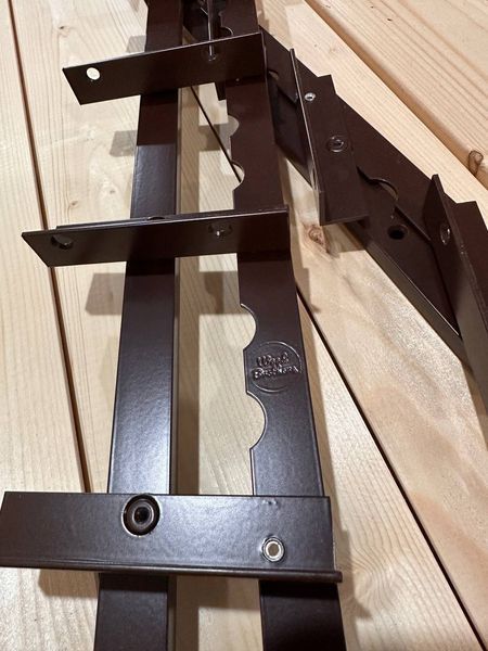 TWO-SIDED REINFORCED mechanism for rotary street blinds "Wood Brothers Two-sided Brown" 1m