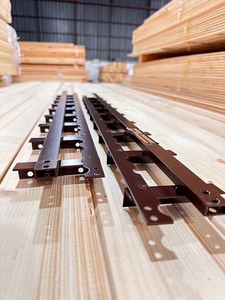 TWO-SIDED REINFORCED mechanism for rotary street blinds "Wood Brothers Two-sided Brown" 1m