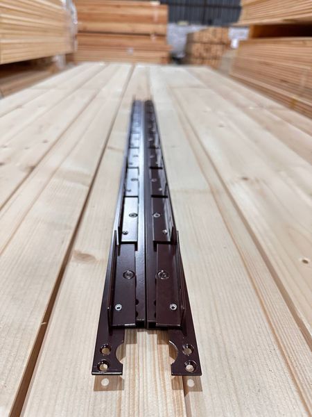 TWO-SIDED REINFORCED mechanism for rotary street blinds "Wood Brothers Two-sided Brown" 1m