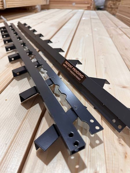 ДВОСТОРОННІЙ ПОСИЛЕНИЙ механізм для поворотних вуличних жалюзі "Wood Brothers Двосторонній Графіт" 1м two-sided Графіт фото