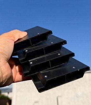 Painted Figured aluminum slat 108x19mm (for mechanisms of the "Light" and "Two-sided" series)
