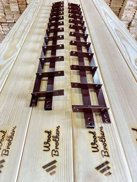 Механізм ПОСИЛЕНИЙ алюмінієвий для поворотних вуличних жалюзі "Wood Brothers Лайт Браун" 1м Механізм для поворотних вуличних жалюзі "Wood Brothers Лайт Браун" 1м фото