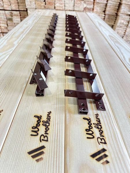 Механізм ПОСИЛЕНИЙ алюмінієвий для поворотних вуличних жалюзі "Wood Brothers Лайт Браун" 1м Механізм для поворотних вуличних жалюзі "Wood Brothers Лайт Браун" 1м фото