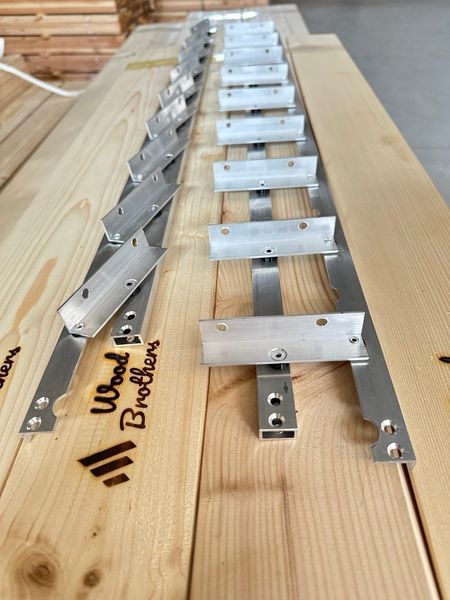 Комплект двосторонніх вуличних жалюзі Wood Brothers FSP -1.5м2 two-sided 1м2 фото