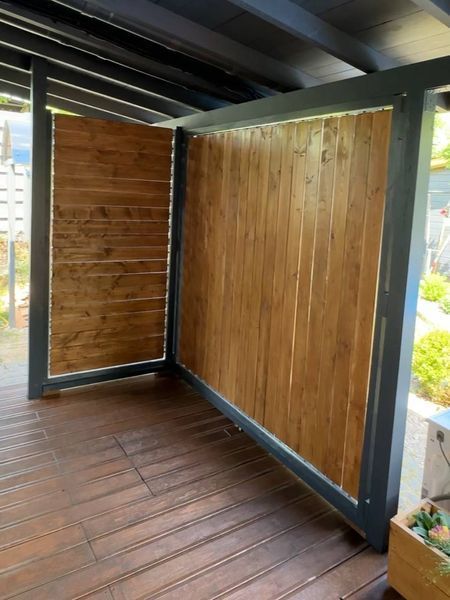 Комплект двосторонніх вуличних жалюзі Wood Brothers FSP -1.5м2 two-sided 1м2 фото