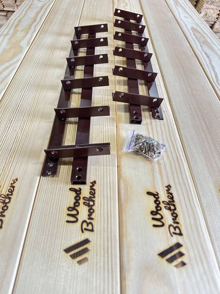 REINFORCED aluminum mechanism for rotary street blinds "Wood Brothers Light Brown" 0.5m