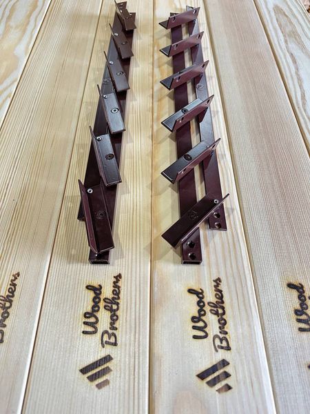 REINFORCED aluminum mechanism for rotary street blinds "Wood Brothers Light Brown" 0.5m