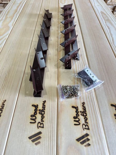 REINFORCED aluminum mechanism for rotary street blinds "Wood Brothers Light Brown" 0.5m