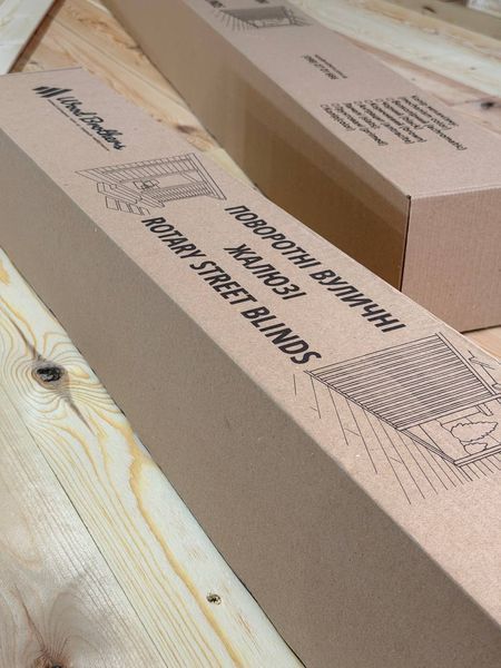 Комплект двосторонніх вуличних жалюзі Wood Brothers FSP -1.5м2 two-sided 1м2 фото