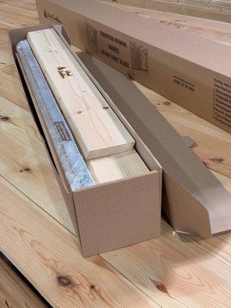 Комплект двосторонніх вуличних жалюзі Wood Brothers FSP -1.5м2 two-sided 1м2 фото