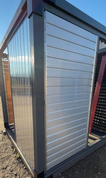 Set of two-sided street blinds Wood Brothers Aluminum -1.5m2