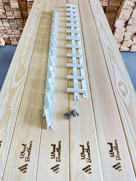 REINFORCED aluminum mechanism for rotary street blinds "Wood Brothers Light White" 1m