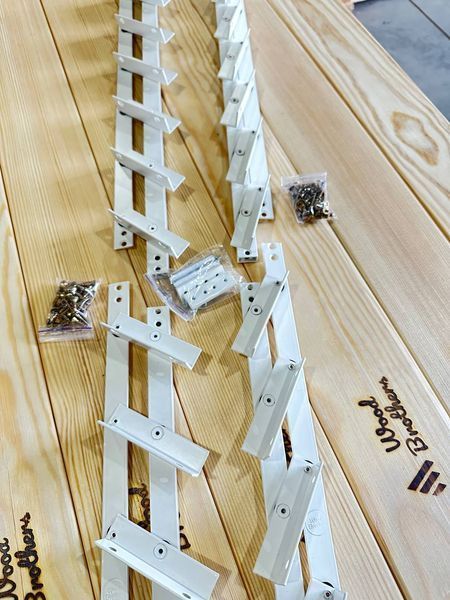REINFORCED aluminum mechanism for rotary street blinds "Wood Brothers Light White" 1m