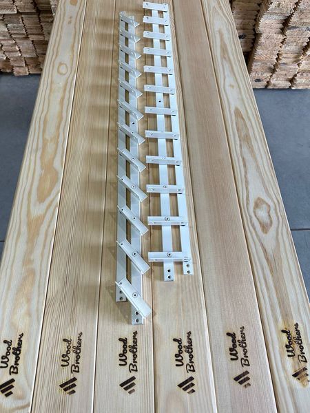 REINFORCED aluminum mechanism for rotary street blinds "Wood Brothers Light White" 1m