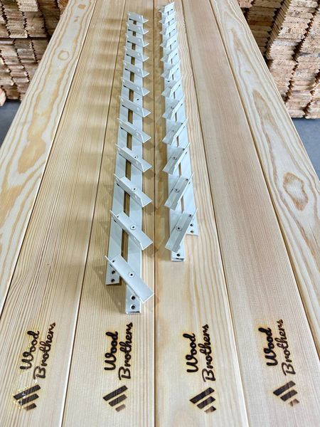 REINFORCED aluminum mechanism for rotary street blinds "Wood Brothers Light White" 1m