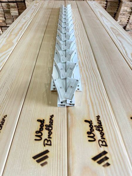 REINFORCED aluminum mechanism for rotary street blinds "Wood Brothers Light White" 1m