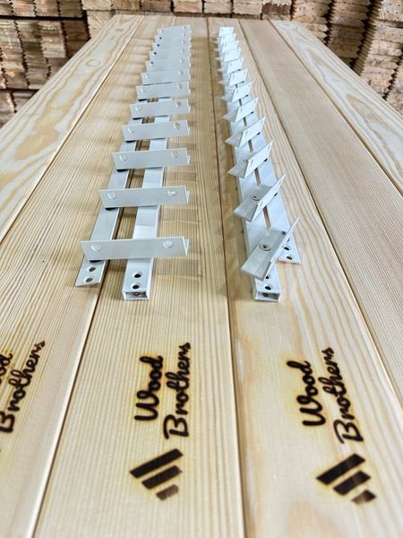 REINFORCED aluminum mechanism for rotary street blinds "Wood Brothers Light White" 1m