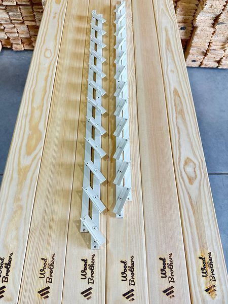 REINFORCED aluminum mechanism for rotary street blinds "Wood Brothers Light White" 1m