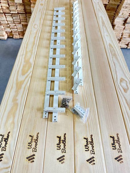 REINFORCED aluminum mechanism for rotary street blinds "Wood Brothers Light White" 1m